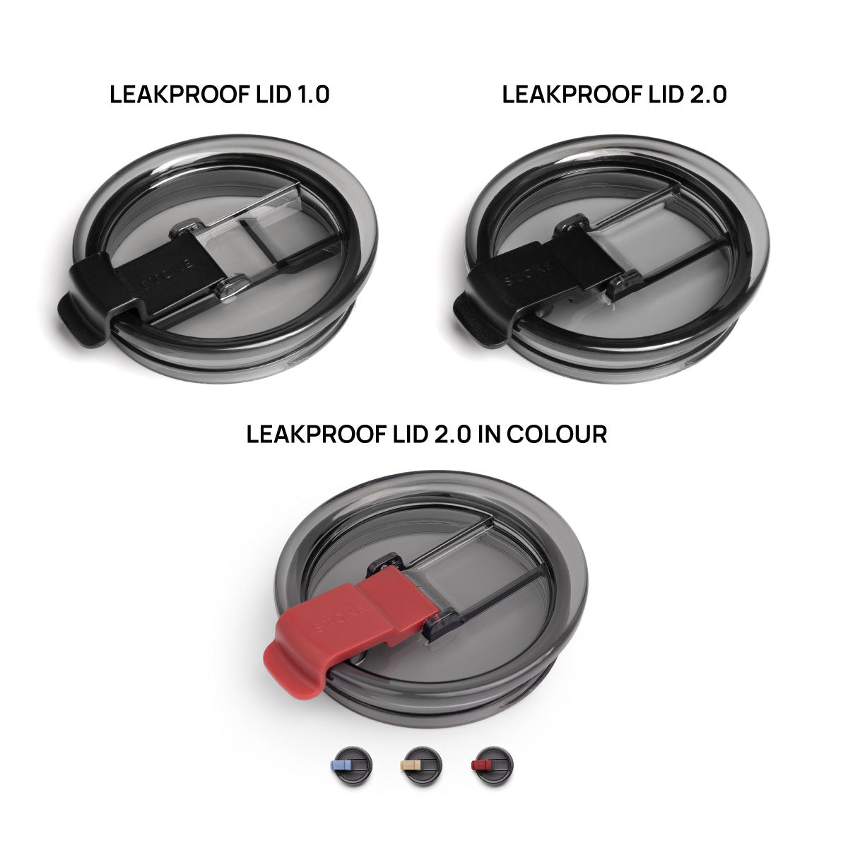 Coloured Tritan Leakproof Lid 2.0 for The Commuters