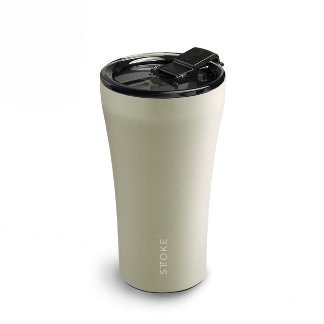 Mousse Taupe STTOKE Reusable Coffee Cups — 12oz