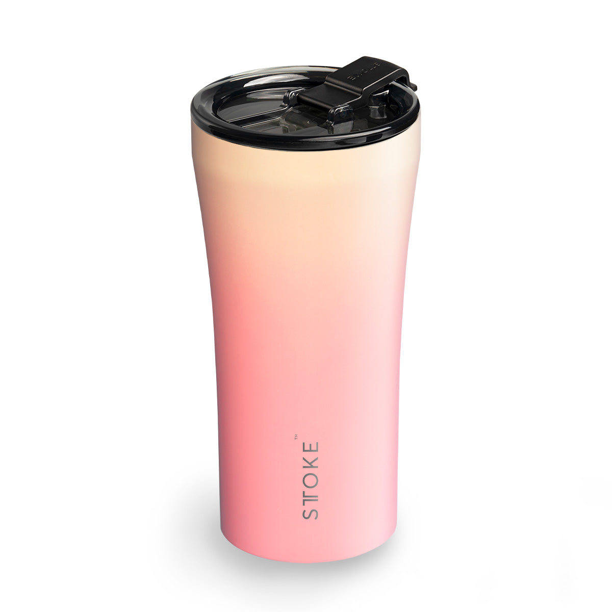 Sunset Peach STTOKE Reusable Coffee Cups — 16oz