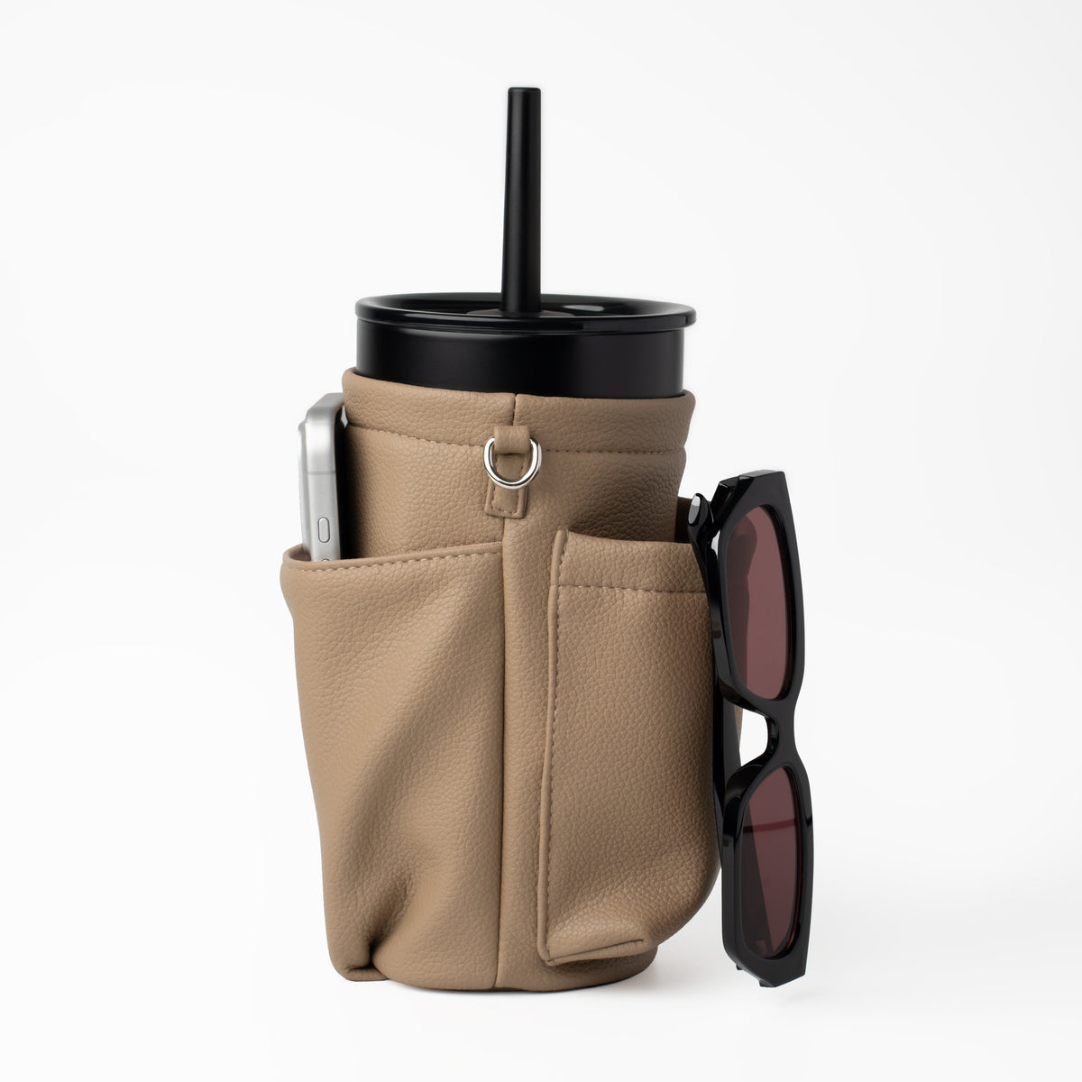 Kerrie Leather Bag - Taupe