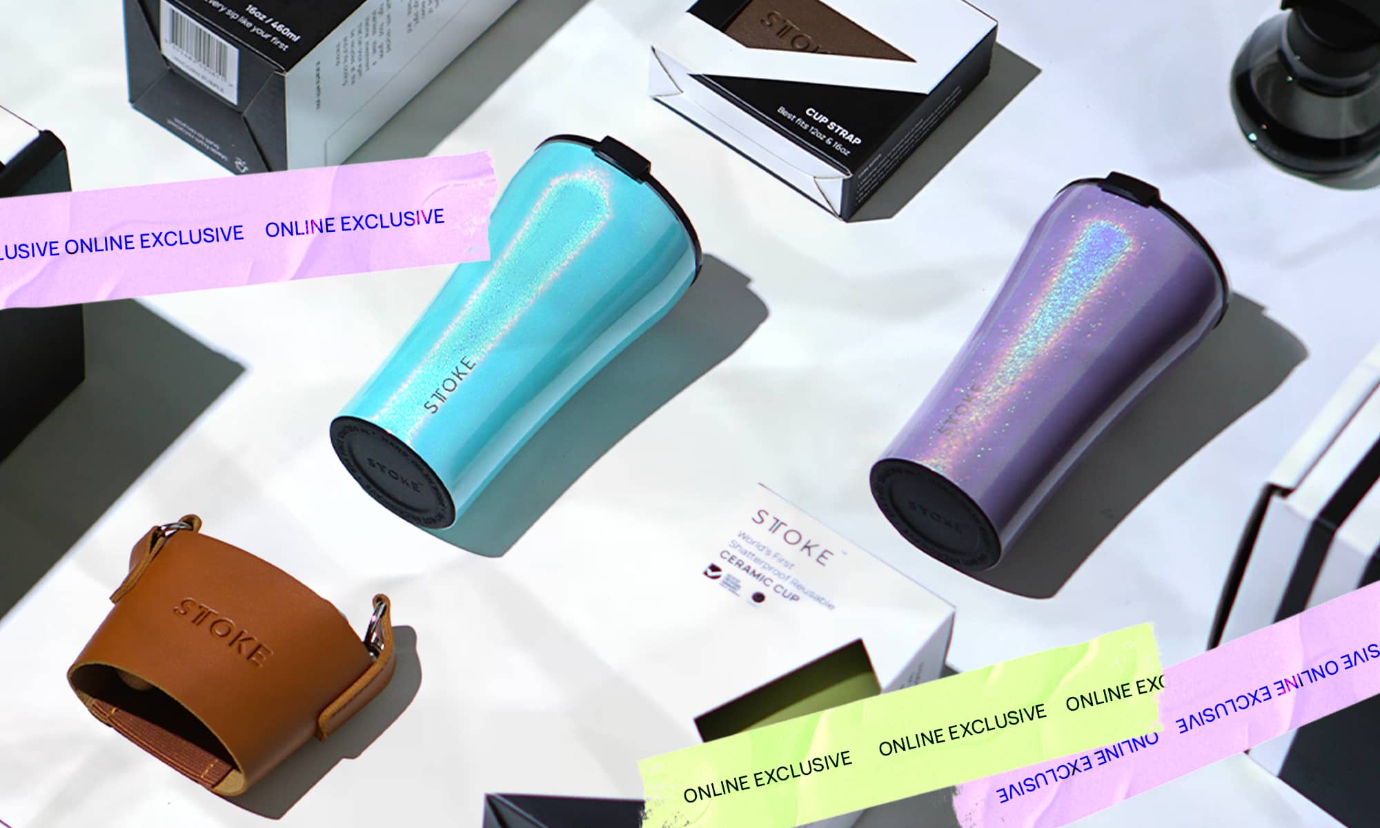 STTOKE - The World's First ShatterProof Ceramic Reusable Cup