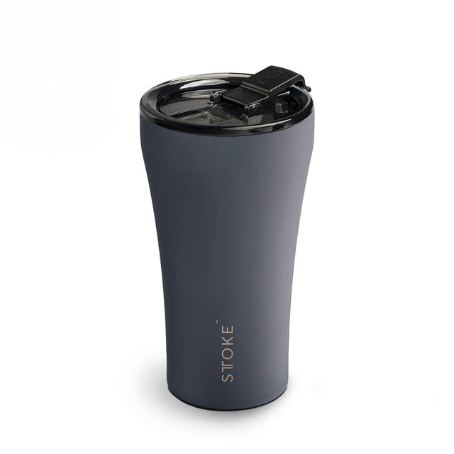 Slated Grey STTOKE Reusable Coffee Cups — 12oz